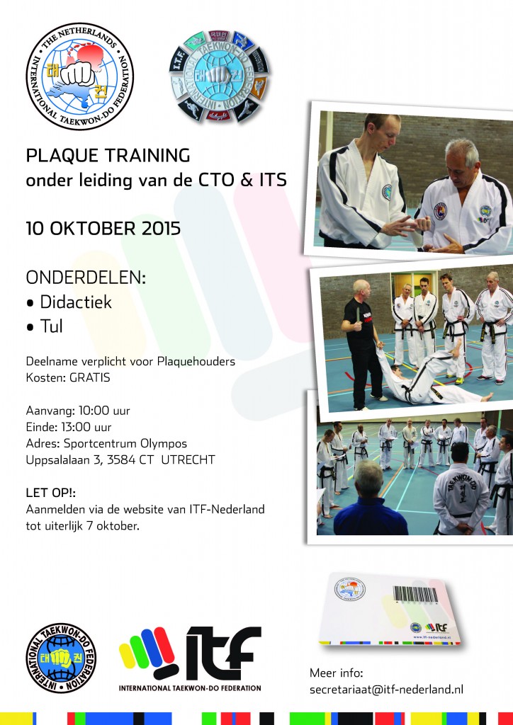 Poster Plaquetraining okt 2015